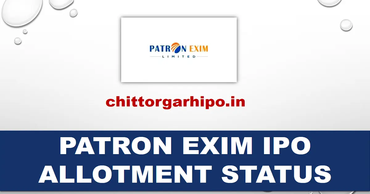 patron exim ipo allotment status,