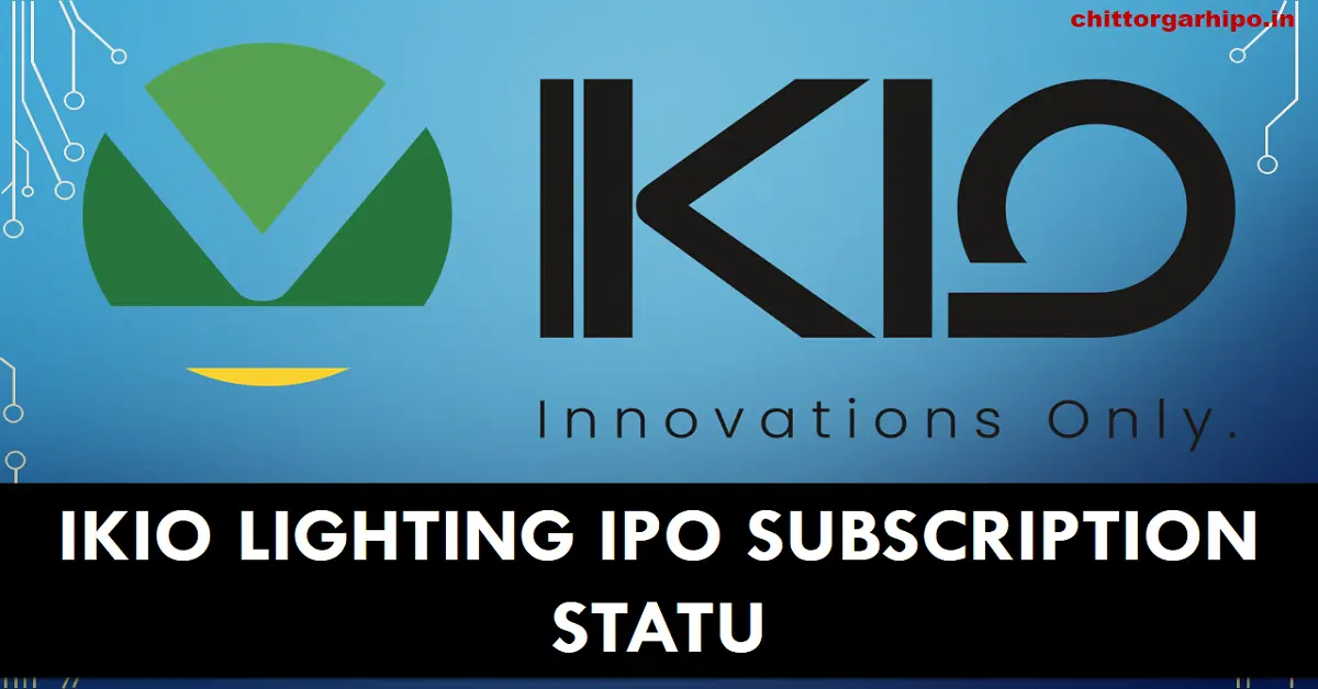 ikio lighting ipo subscription status