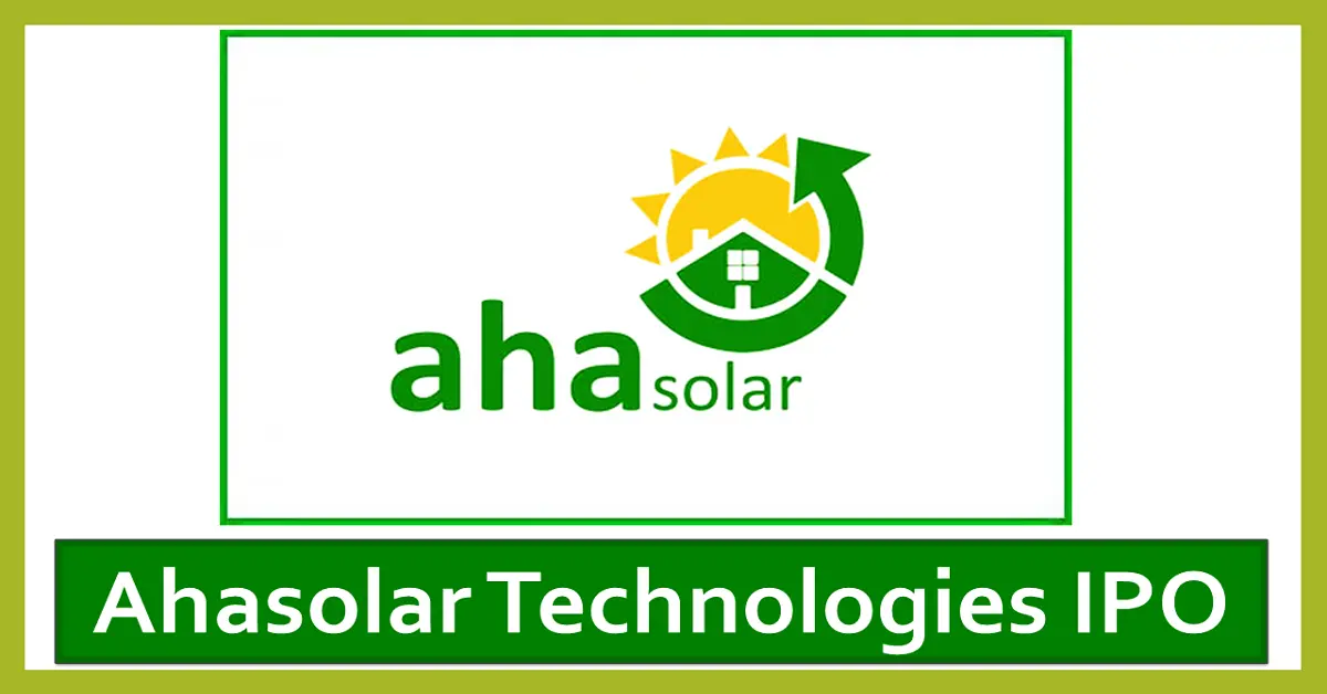 Ahasolar Technologies IPO,
