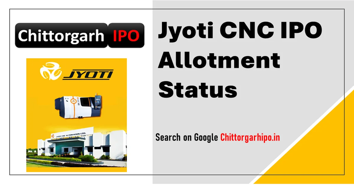 jyoti cnc ipo allotment status