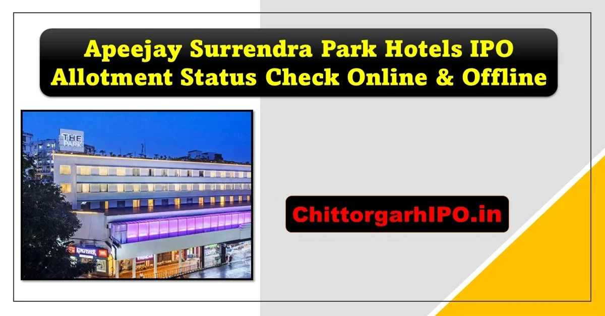 apeejay surrendra park hotels ipo