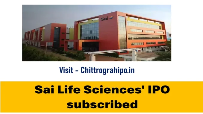 Sai Life Sciences' IPO subscribed