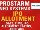 Prostarm Info Systems IPO Allotment Date, Status, Important Dates & FAQs