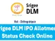 Srigee DLM IPO Allotment Status Check Online