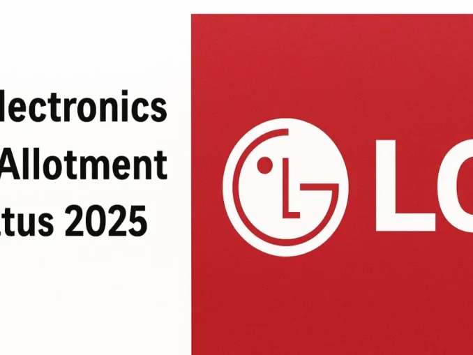 LG Electronics IPO Allotment Status